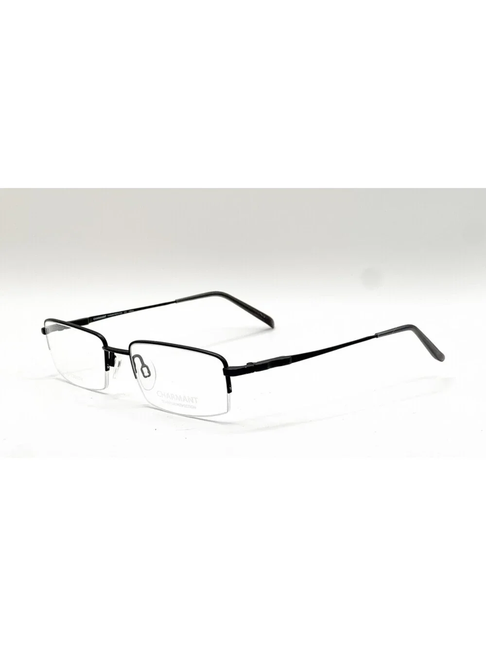 Charmant CH29111 BK Black Rectangle Authentic Eyeglass Frames 53-19